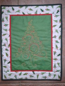 quilted tree hangign